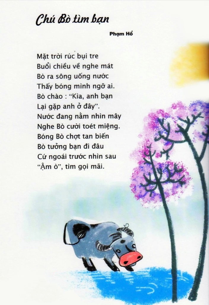 Bài thơ Chú bò tìm bạn (Phạm Hổ)