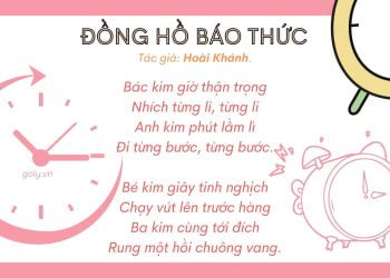 Đồng hồ báo thức | Bài thơ Đồng hồ báo thức (Hoài Khánh)