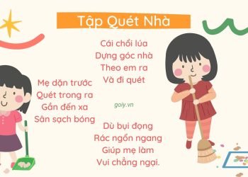 Tập quét nhà | Bài thơ Tập quét nhà