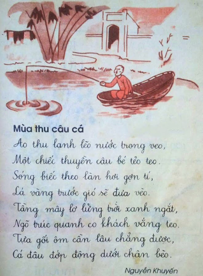 Bài thơ Mùa Thu Câu Cá | Thu điếu (Nguyễn Khuyến)
