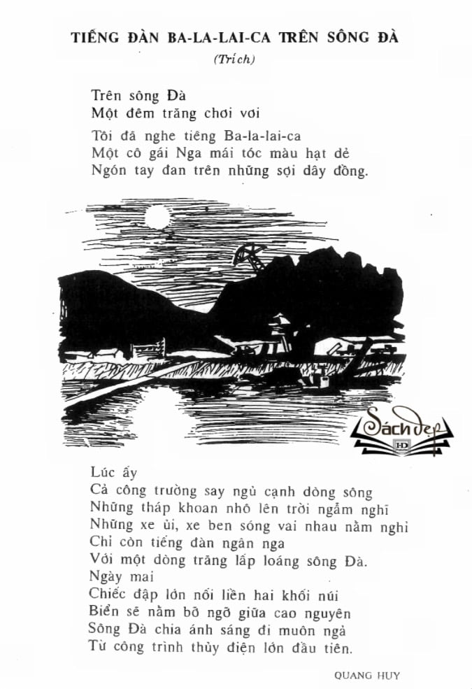 Bài thơ Tiếng đàn Balalaica trên sông Đà