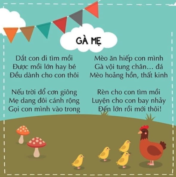 Gà mẹ | Bài thơ Gà mẹ (Nguyễn Lãm Thắng)