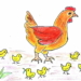 Gà mẹ và gà con | Bài thơ Gà mẹ và gà con
