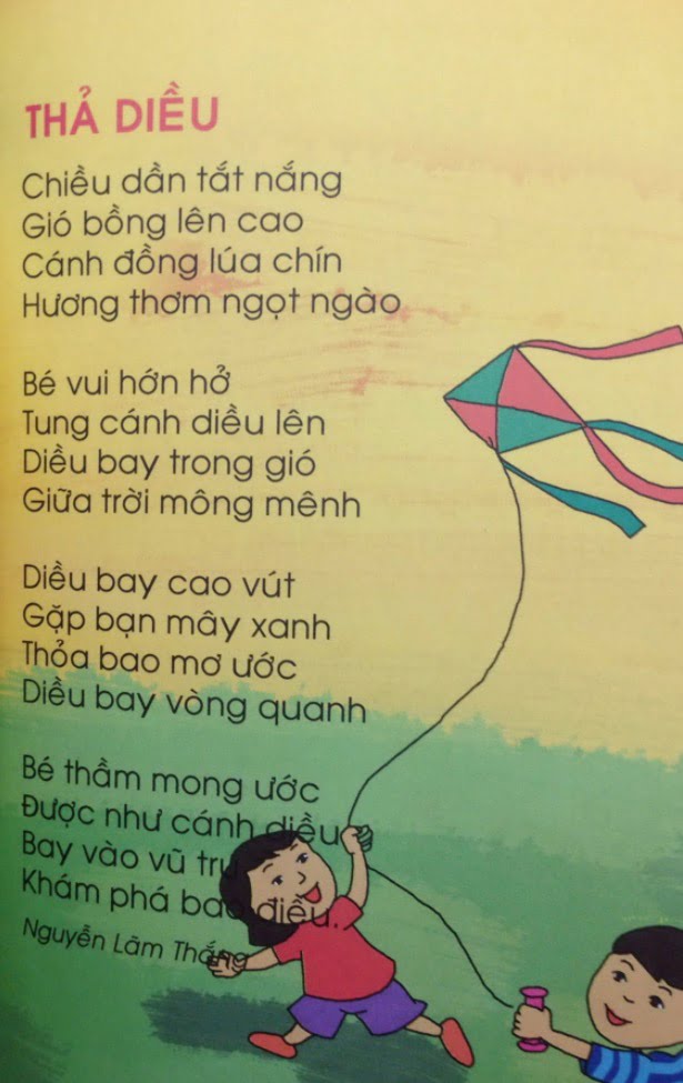 Thả diều | Bài thơ Thả diều (Nguyễn Lãm Thắng)