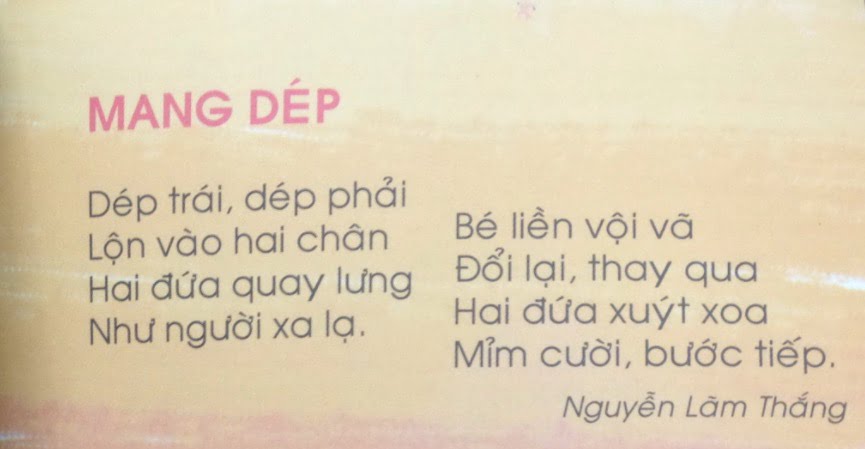 Mang dép | Bài thơ Mang dép (Nguyễn Lãm Thắng)