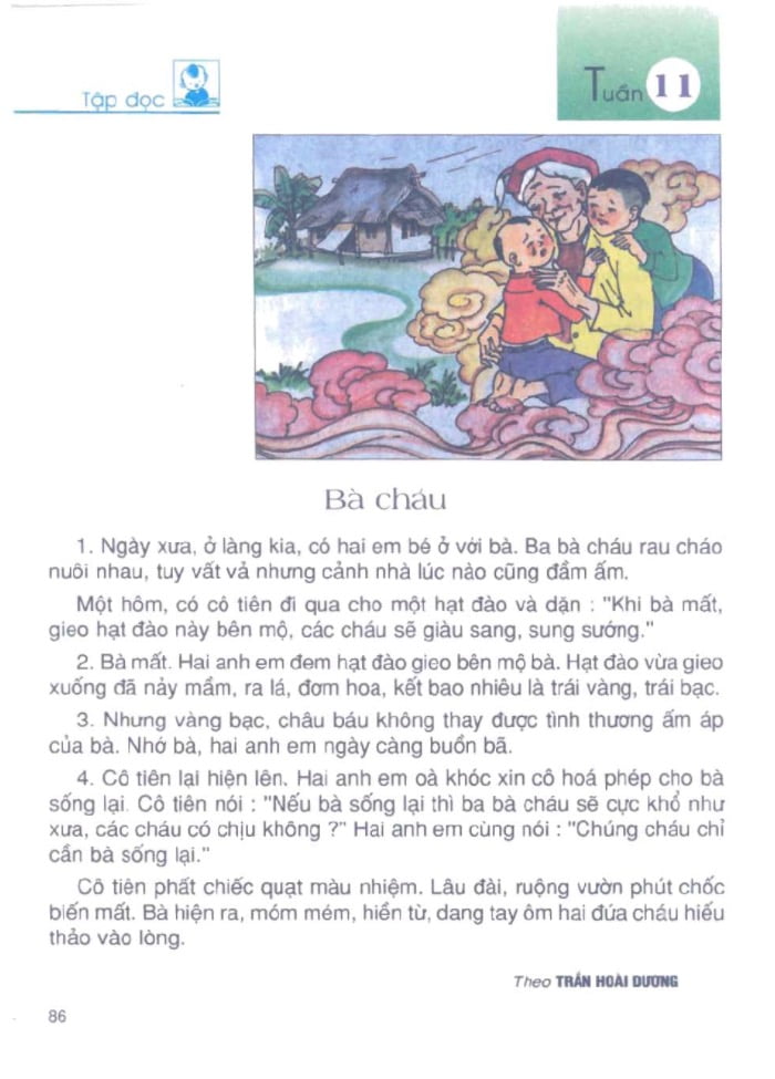 Tập đọc Bà cháu (SGK Tiếng Việt lớp 2)