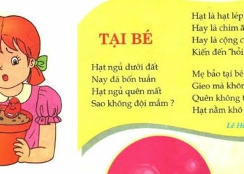 Tại bé | Bài thơ Tại bé: Hạt ngủ dưới đất, Nay đã bốn tuần