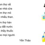 Bài thơ Bé làm bao nhiêu nghề (SGK Tiếng Việt lớp 2)