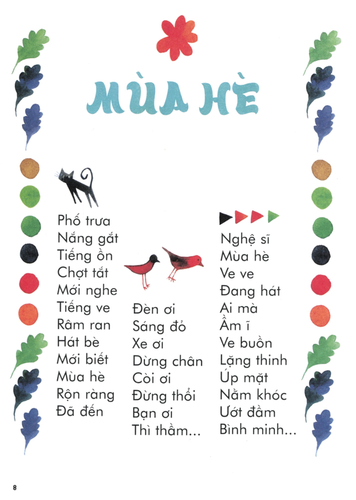 Mùa hè | Bài thơ Mùa hè (Thụy Anh) (Trang sách Vui cùng tiếng Việt )